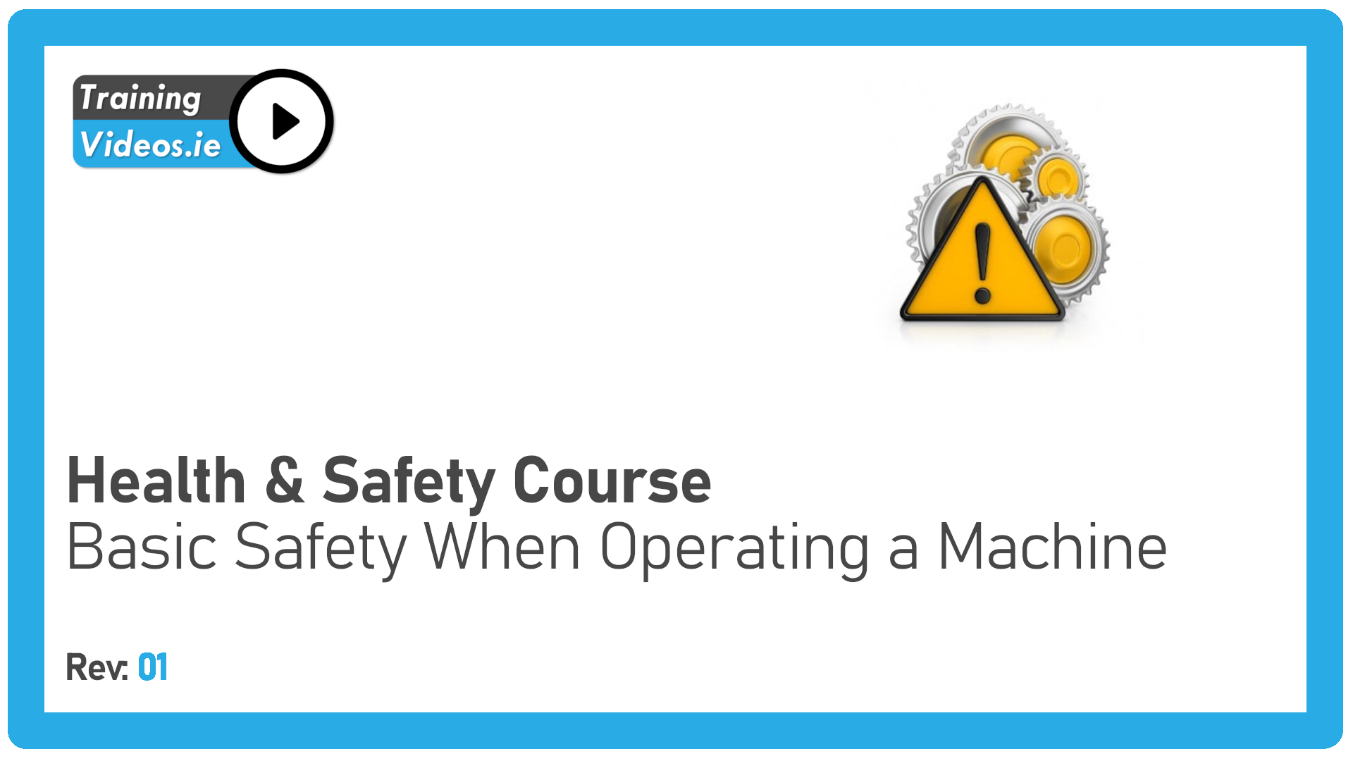 Basic Safety When Operating a Machine